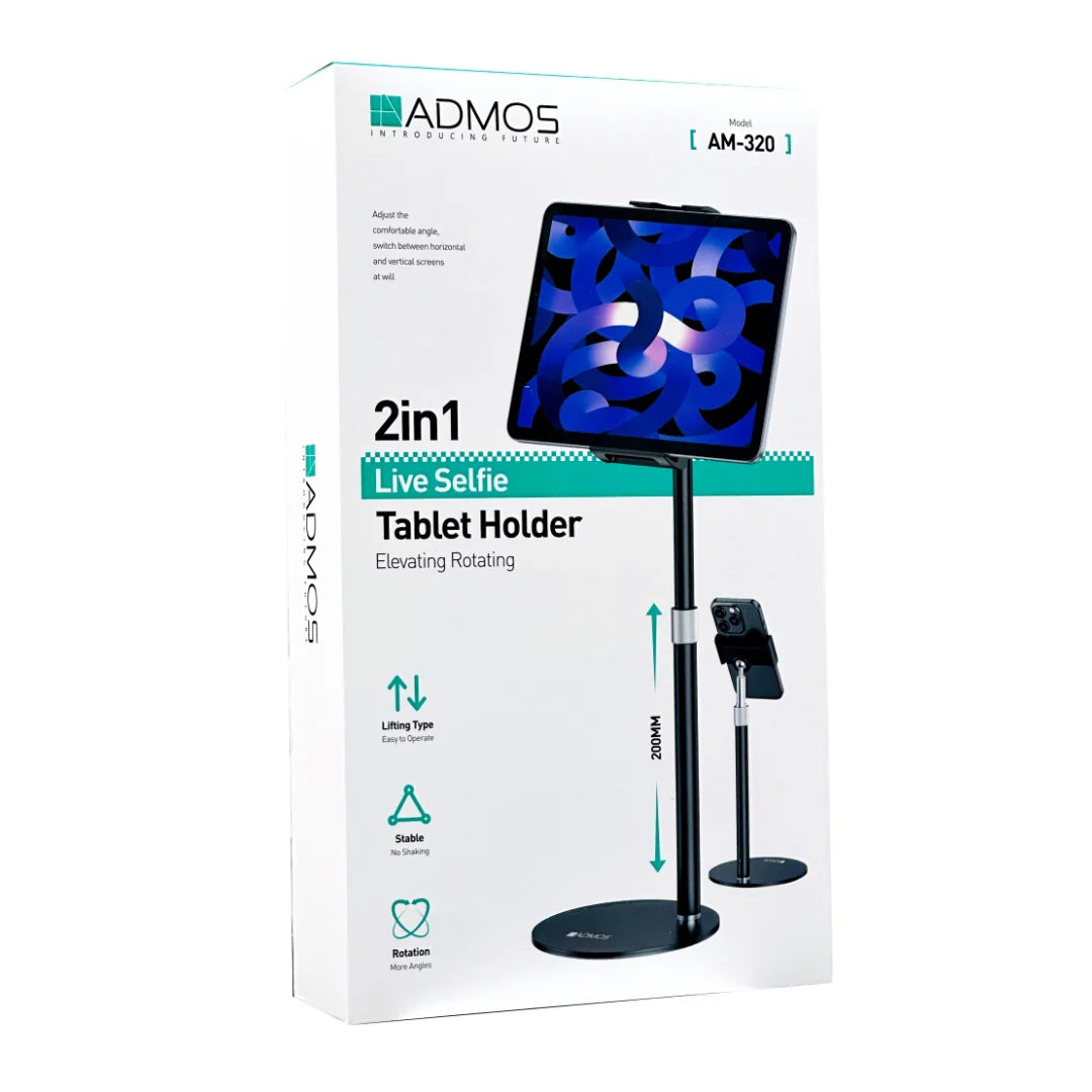 Admos 2in1 Live Selfie Tablet Holder AM-320