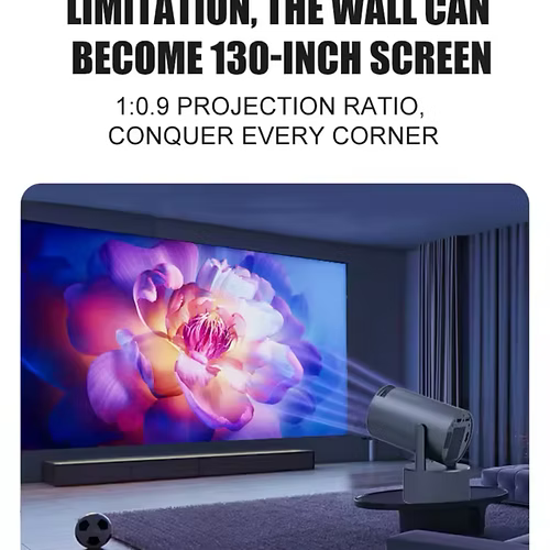 Home Cinema Stereo Karaoke Projector with Mic - HY300PROKTV
