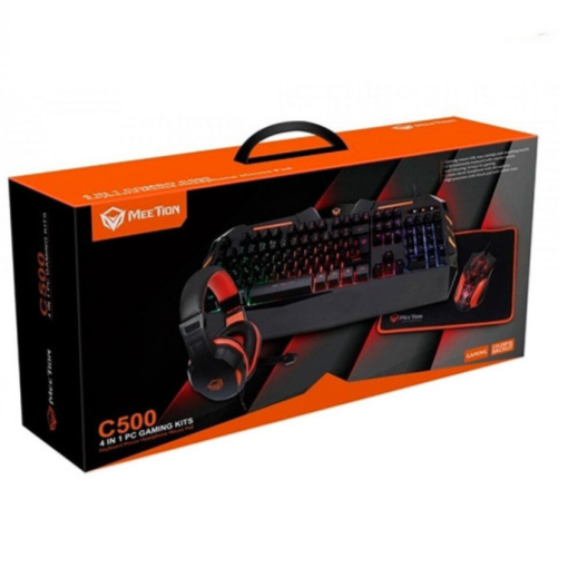 Meetion Mt-C500 4 In 1 Gaming Mouse Keyboard And Headset With Mouse Pad Combo Kit