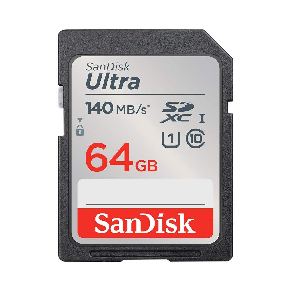 SanDisk ultra SDXC UHS-I Card 64gb Speed Upto 140 MB/s For Camera