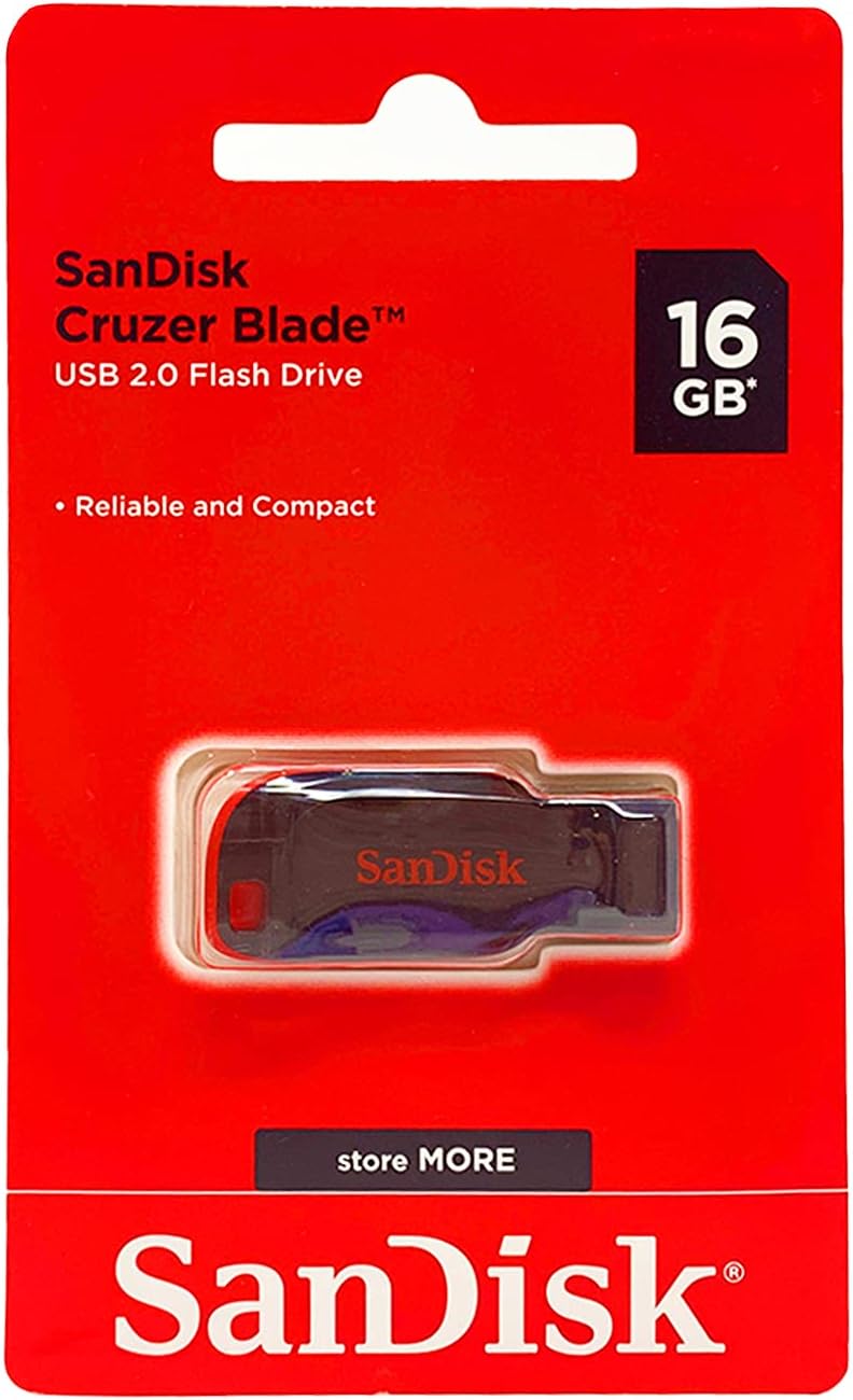 Sandisk Cruzer Blade USB Flash Drive - 16GB
