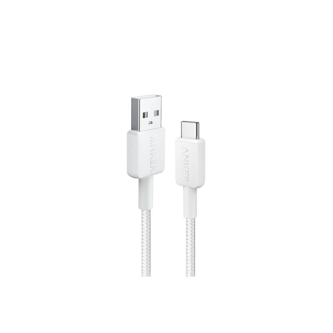 Anker 322 Usb-A To Usb-C 3Ft Braided Cable - White A81H5H21
