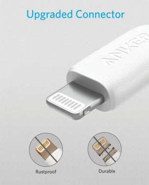 Anker Powerline III USB-A with Lightning Connector Cable (3ft) A8812H21 – White