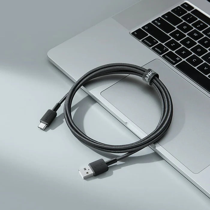 Anker 322 USB-A to USB-C 6ft Braided Cable A81H6H11 – Black