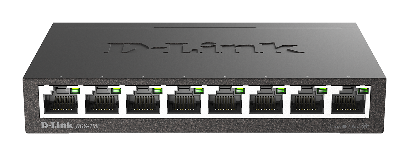 D-LINK 8-Port Gigabit Desktop Switch In Metal Casing