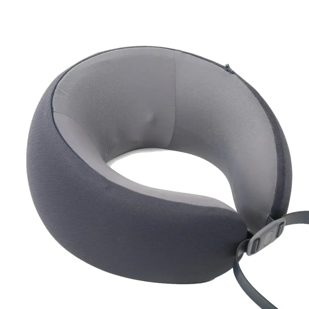 Green Lion Ergonomic Pillow with Neck Massager Function - Gray