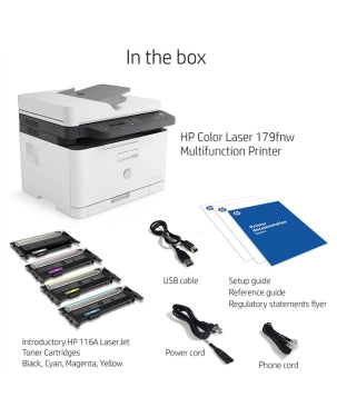 HP color laser MFP 179 fnw affordable,network-ready,wireless multifunction