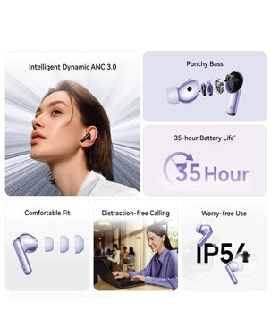 HUAWEI FreeBuds 6i / 35 hours Playtime / ANC / IP54 Water Resistance - Black