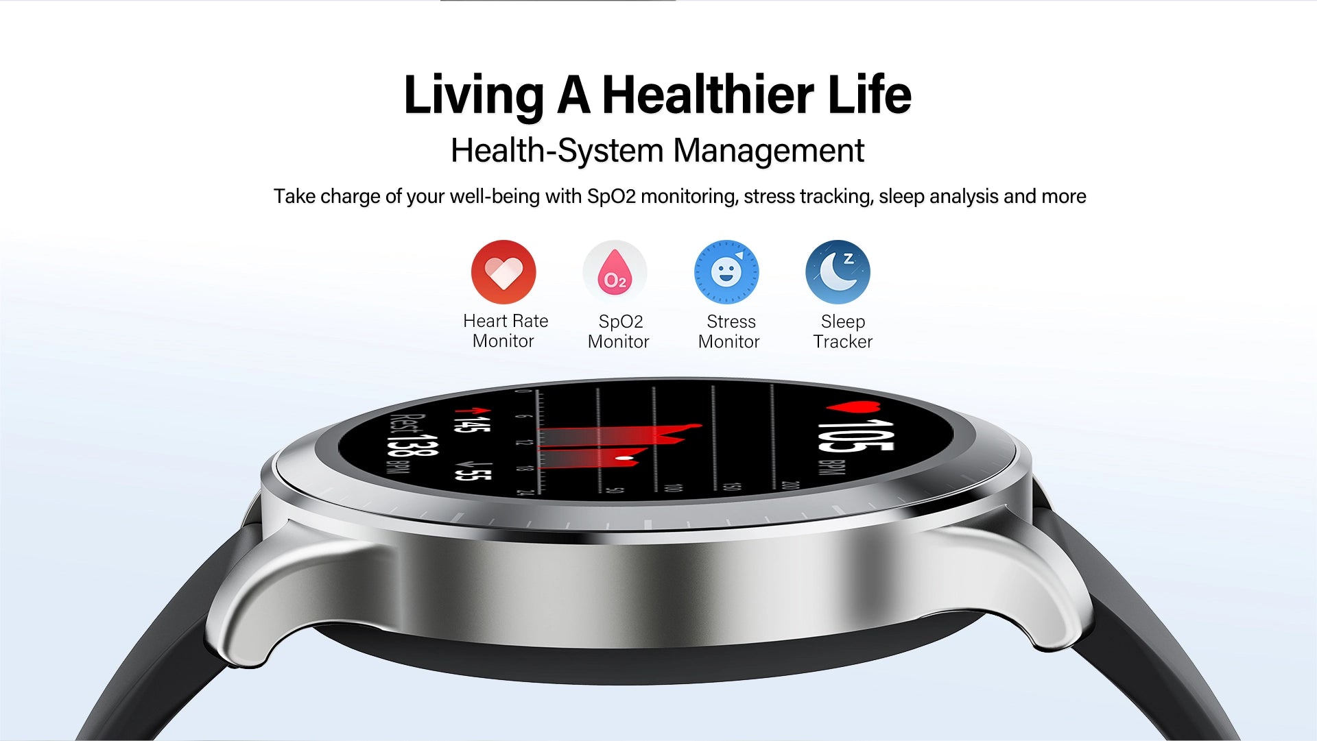 RIVERSONG Motive 9 Pro Calling Smart Watch, 1.43 Inch Amoled Display
