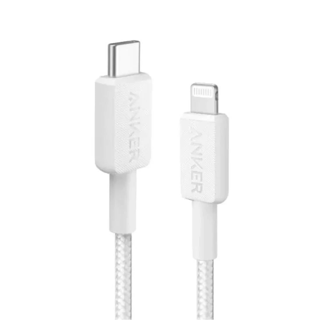 Anker 322 USB-C to Lightning 6ft Braided Cable A81B6H21 - White