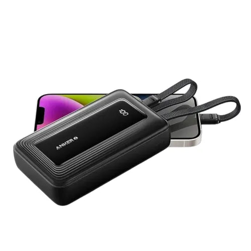 anker zolo 30w 20000mah high speed power bank with built in usb c and lightning cablesa1681h11