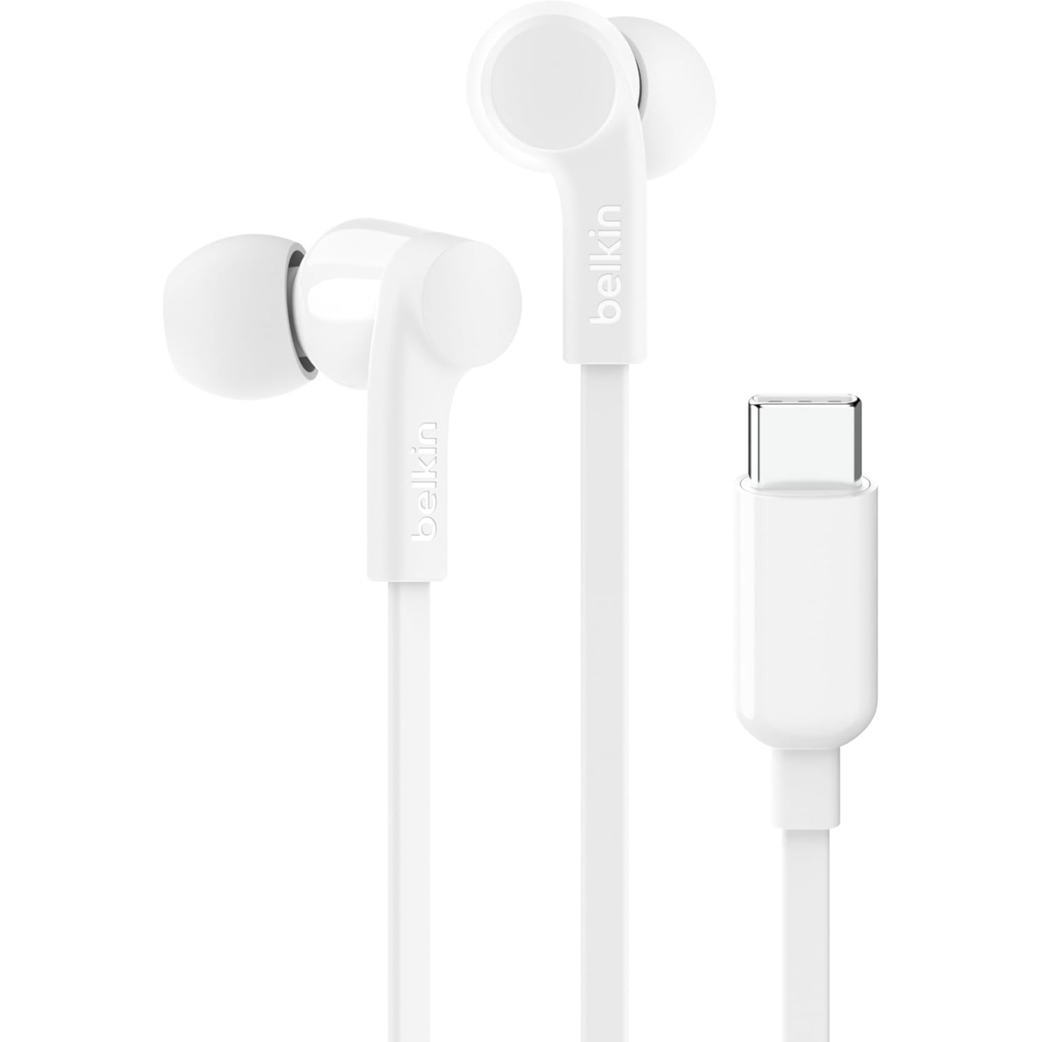 Belkin Soundform Wired Earbuds With Usb-c Connector, In-ear Earphones White
