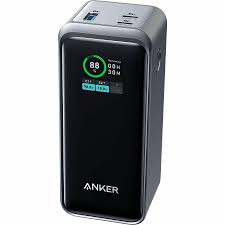 Anker Prime 20000mAh Power Bank 200W | 2x USB-C 1x USB-A | 100W Input | Smart Display | A1336011- Black