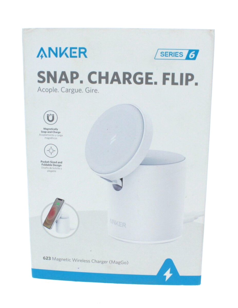 Anker 623 Magnetic Wireless Charger (MagGo) White stand